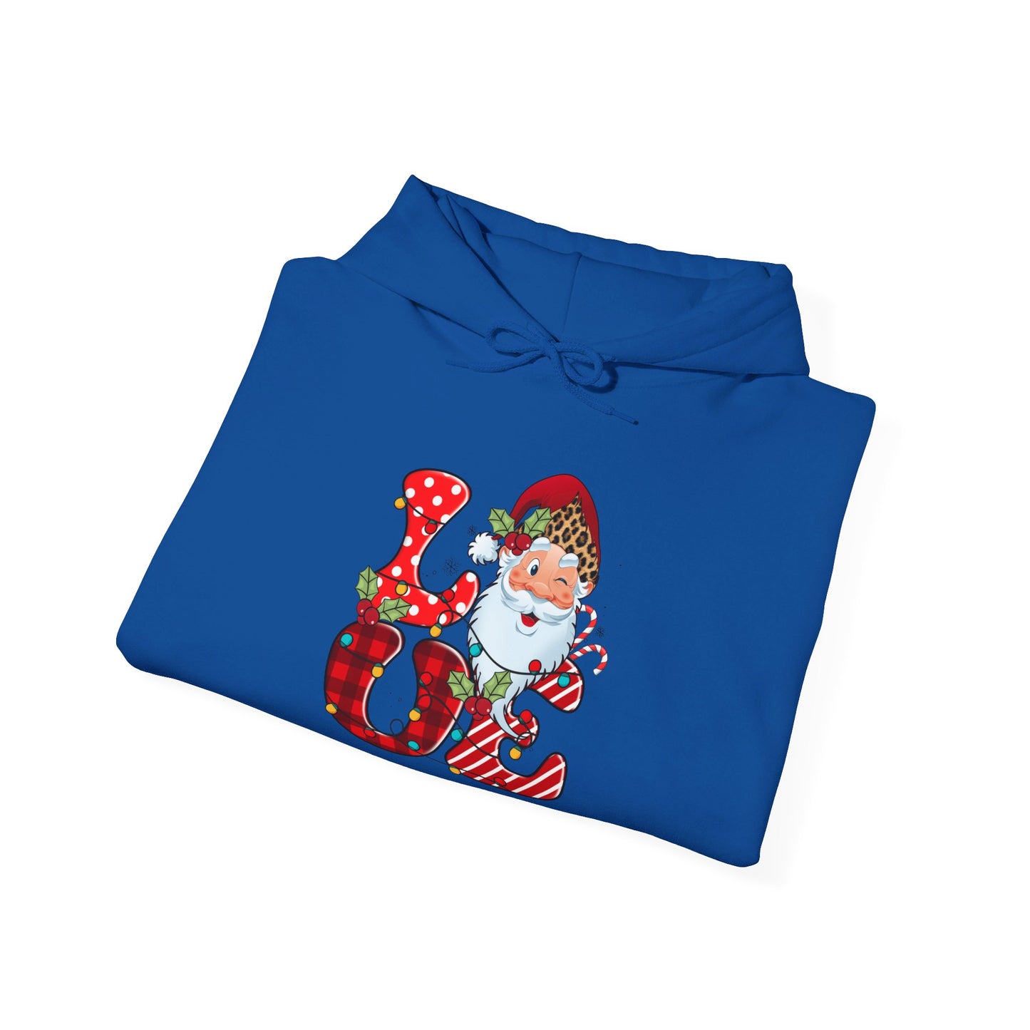 Festive Santa LOVE - Hooded Sweatshirt