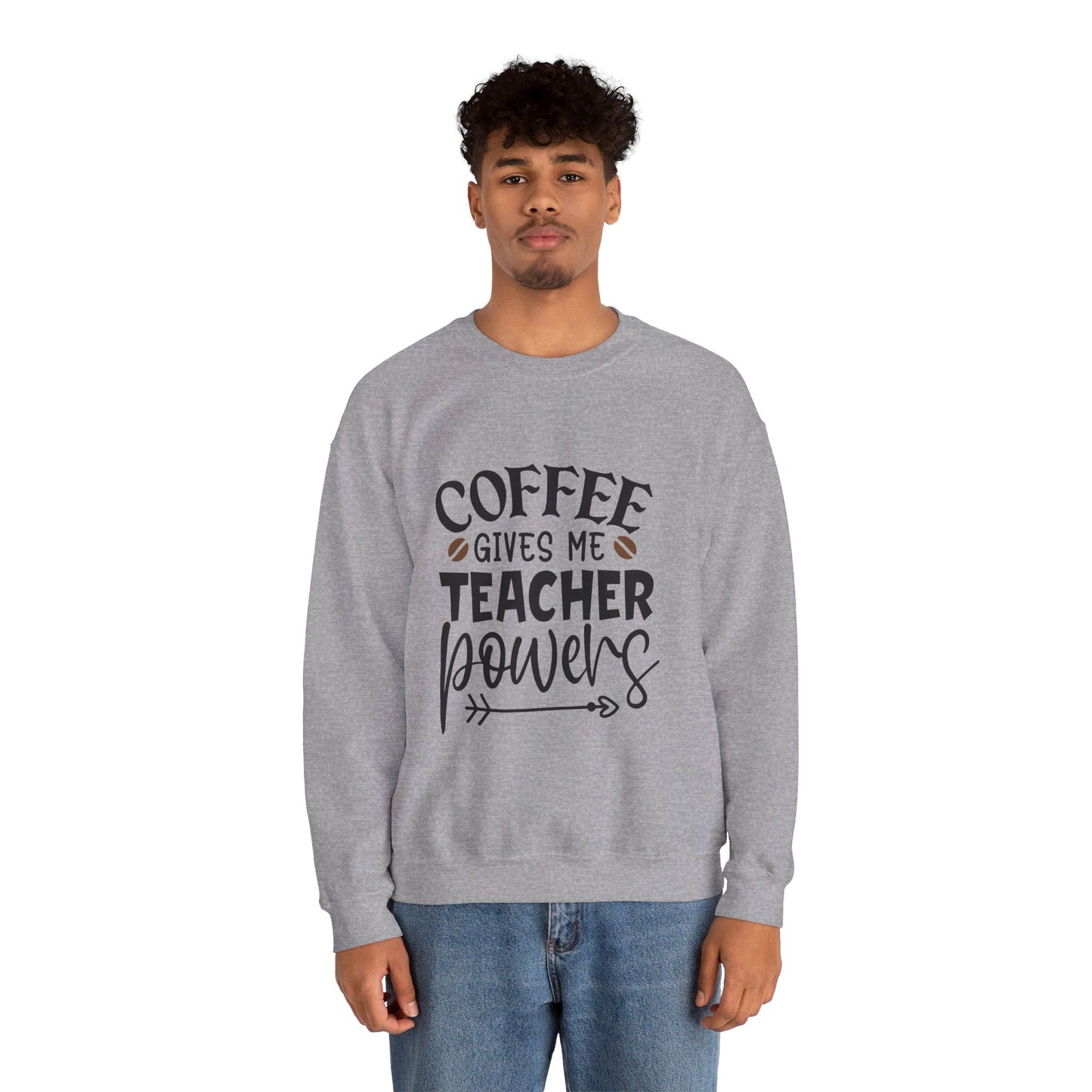Coffee Gives Me Teacher Powers - Crewneck Sweatshirt