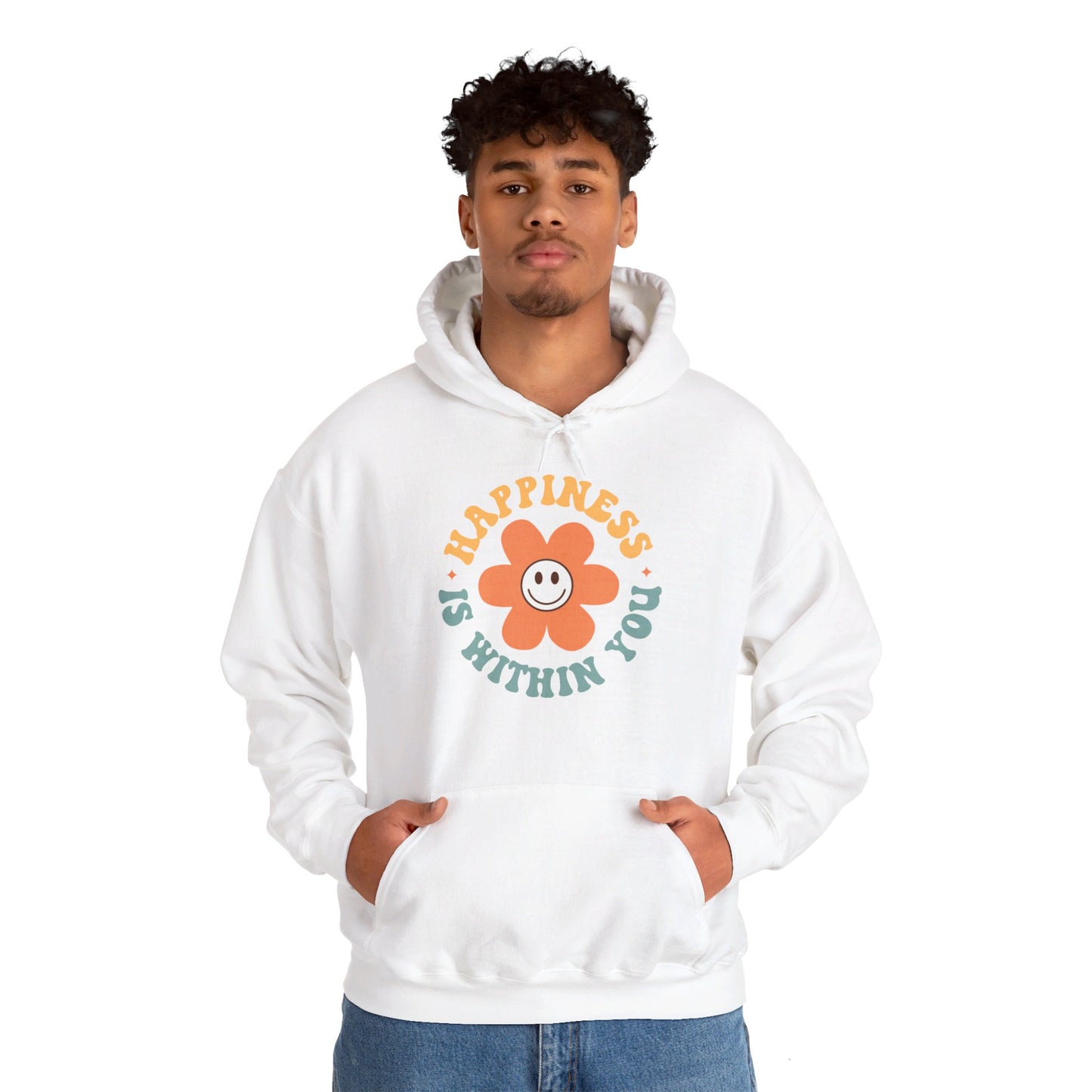 Retro Positive Quotes 23 - Hooded Sweatshirt