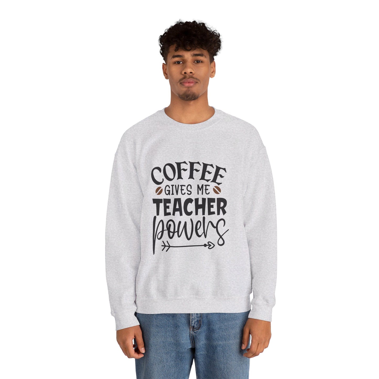 Coffee Gives Me Teacher Powers - Crewneck Sweatshirt