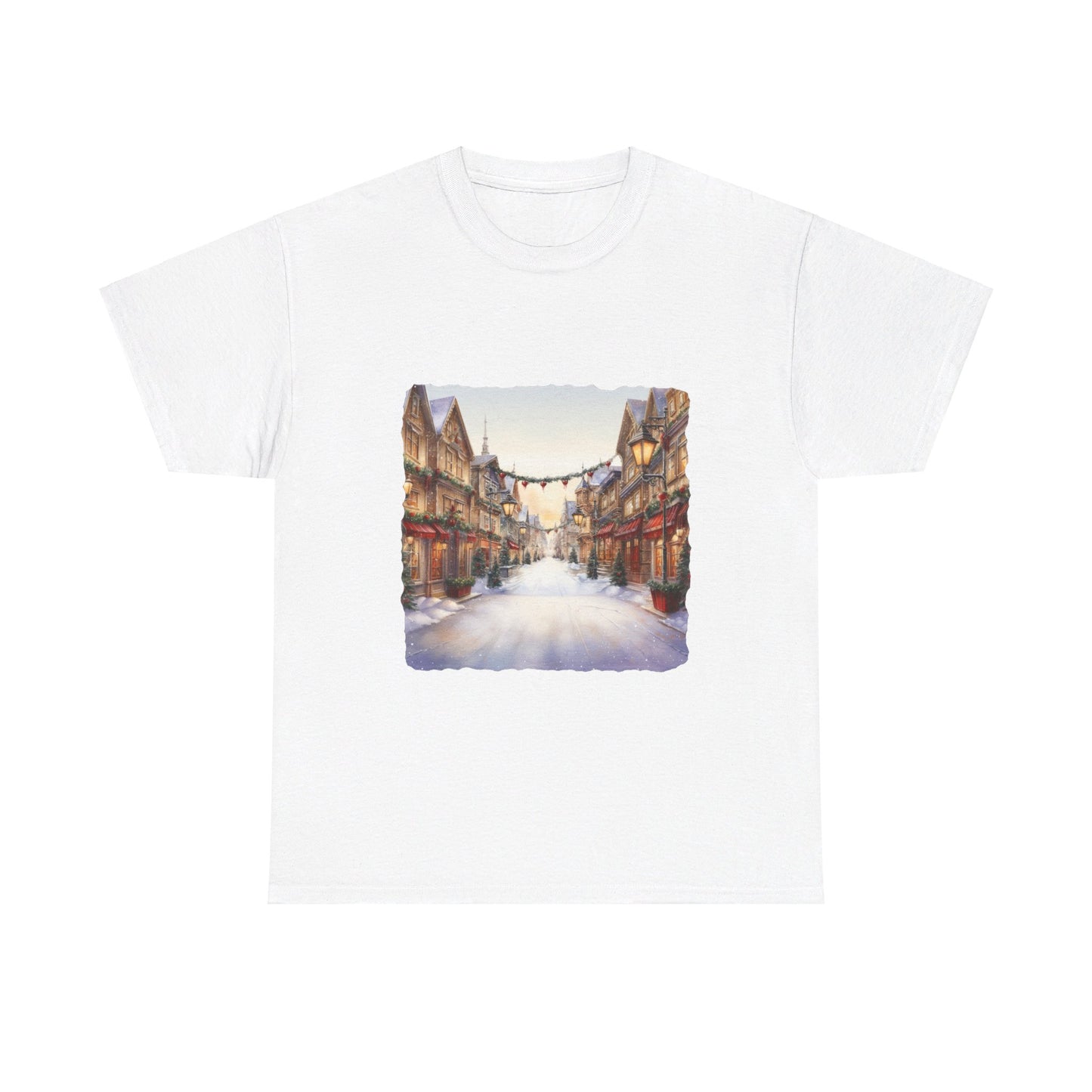 Snowy Christmas Village 9 - T-Shirt
