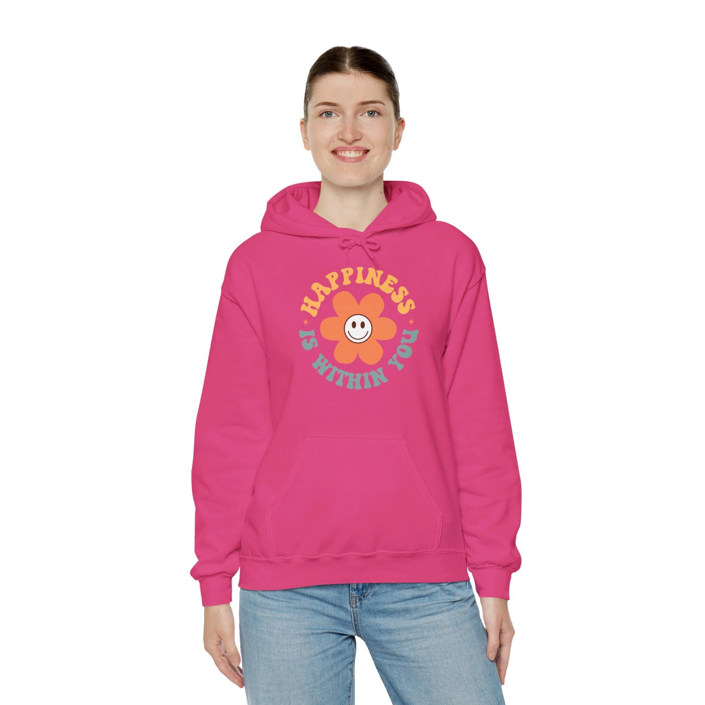 Retro Positive Quotes 23 - Hooded Sweatshirt