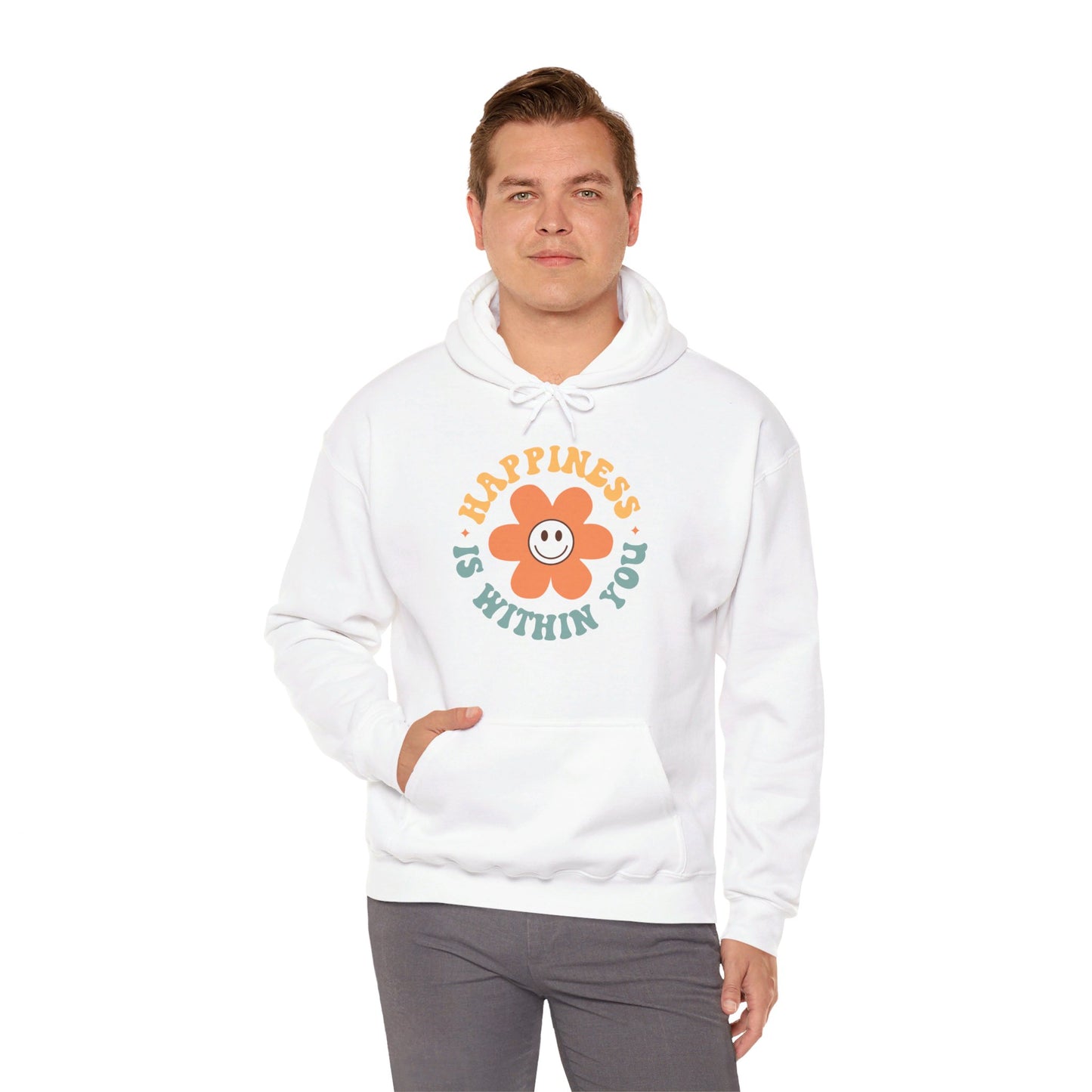 Retro Positive Quotes 23 - Hooded Sweatshirt