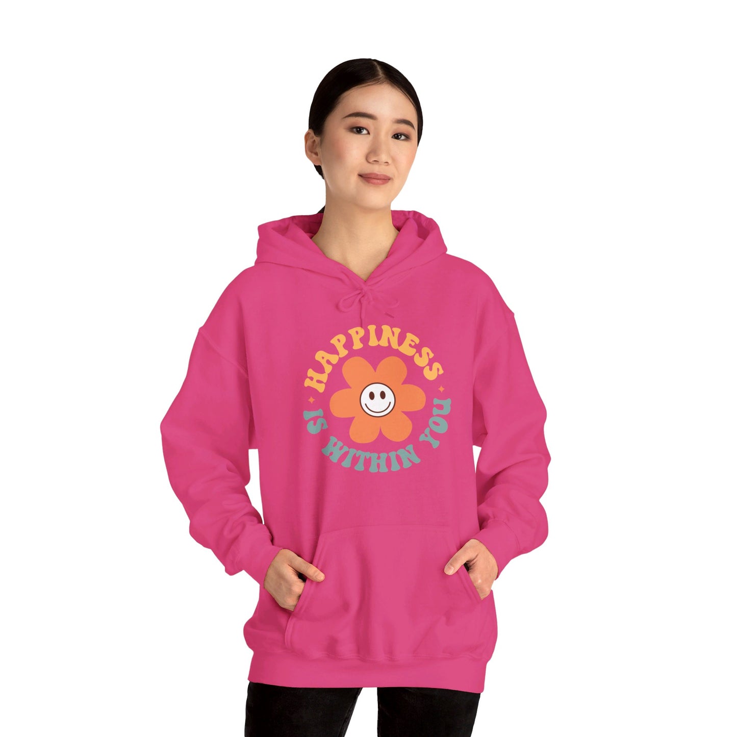 Retro Positive Quotes 23 - Hooded Sweatshirt