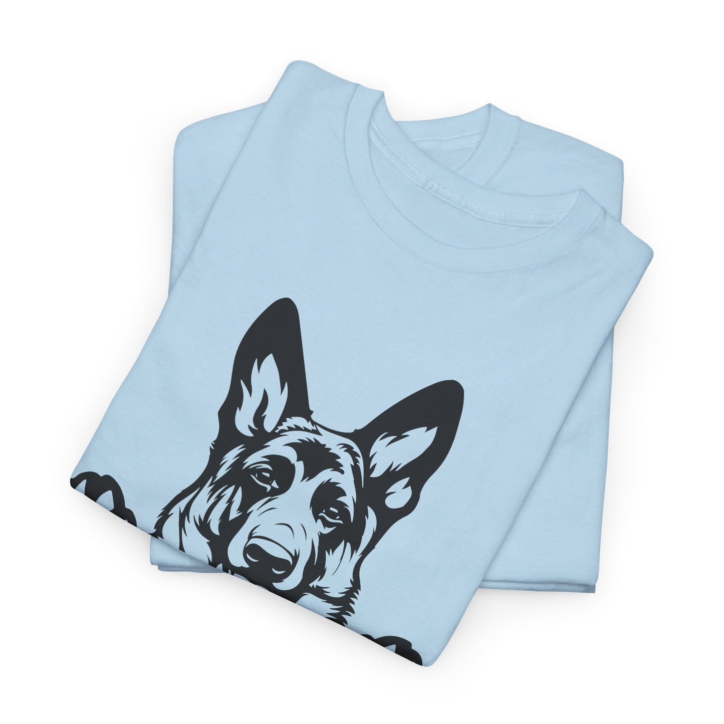 German Shepherd, Peeking with Charm - T-Shirt