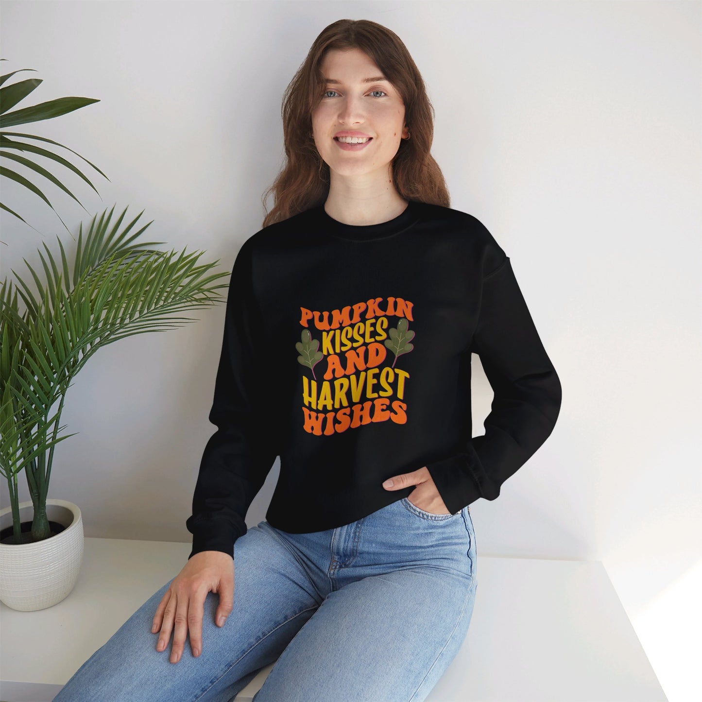 Pumpkin Kisses And Harvest Wishes - Sweatshirt