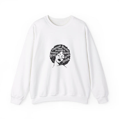 Afro Lady With Words - Crewneck Sweatshirt