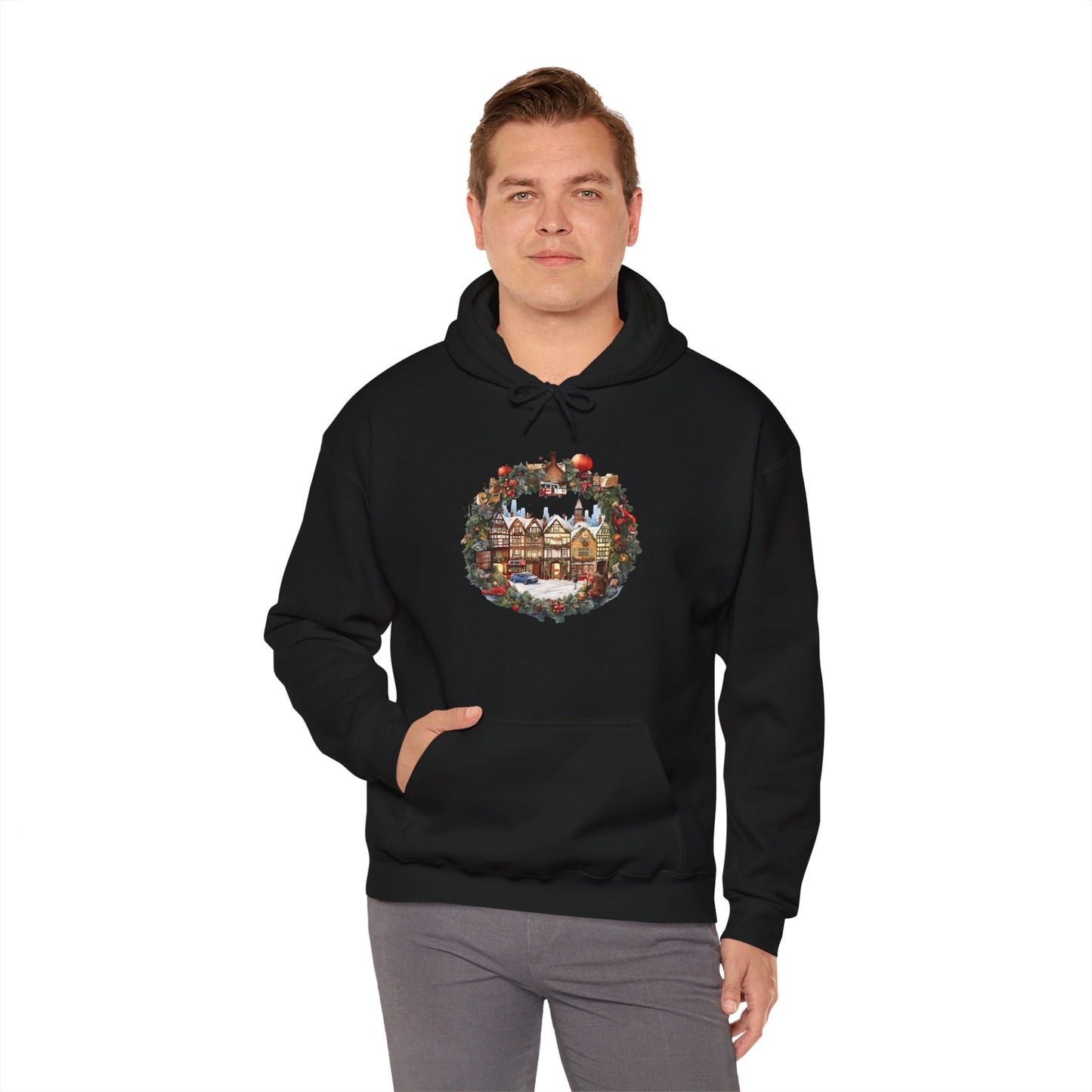 Holiday Village Magic - Hooded Sweatshirt