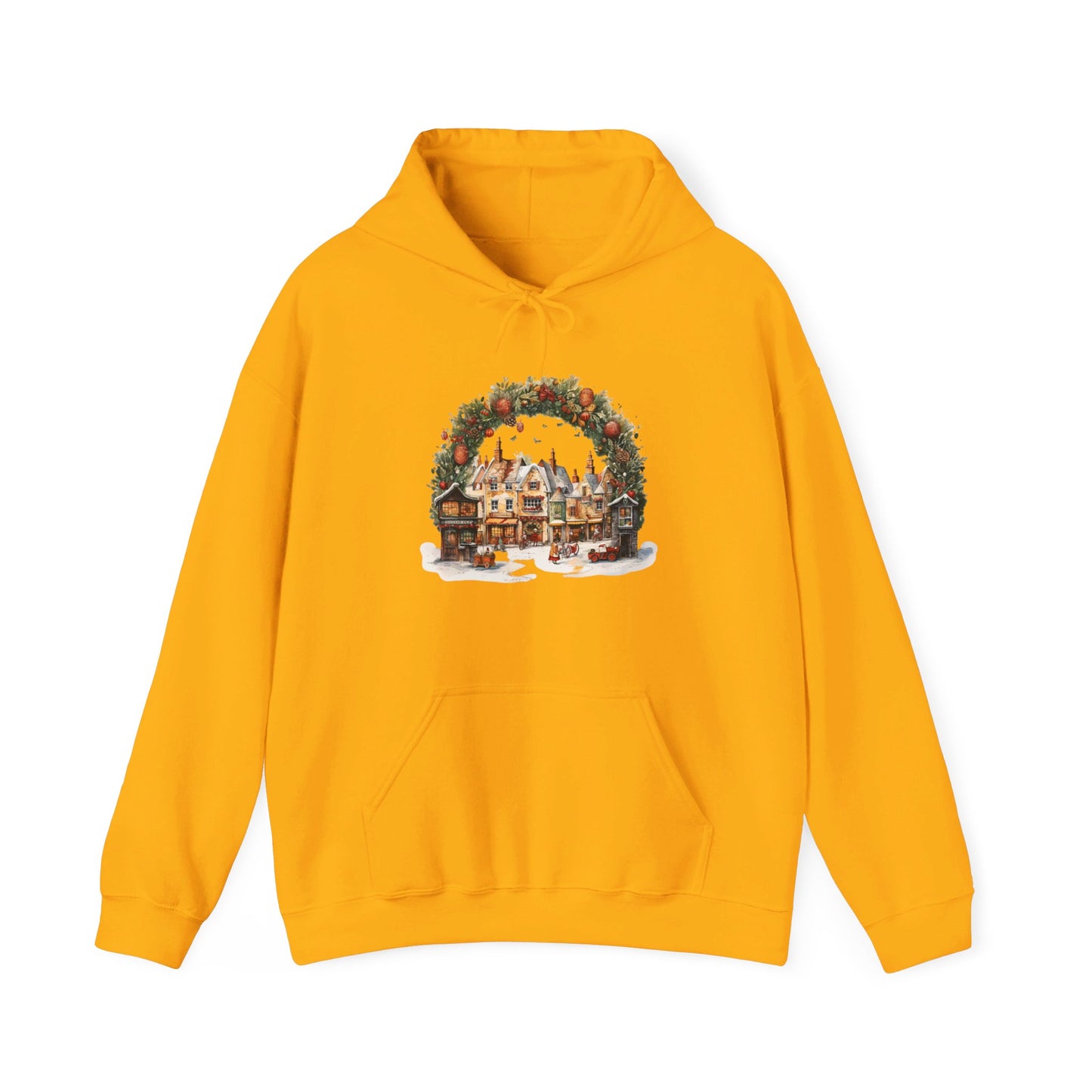 Snowy Village Bliss - Hooded Sweatshirt