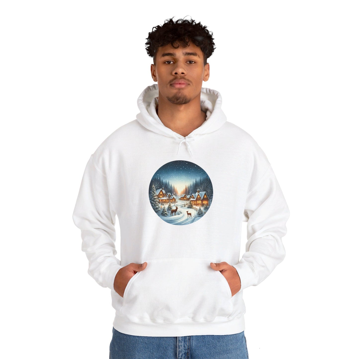 Magical Snowy Night - Hooded Sweatshirt