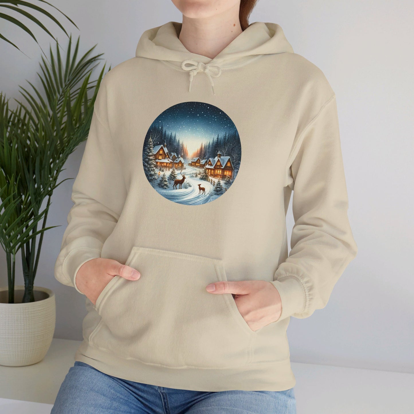 Magical Snowy Night - Hooded Sweatshirt