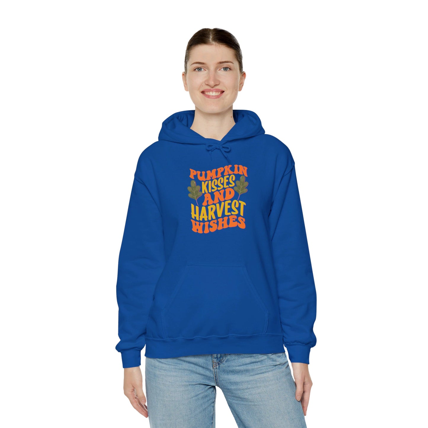 Kisses of Pumpkin, Wishes for Harvest - Hooded Sweatshirt