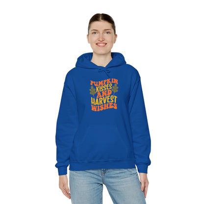 Kisses of Pumpkin, Wishes for Harvest - Hooded Sweatshirt