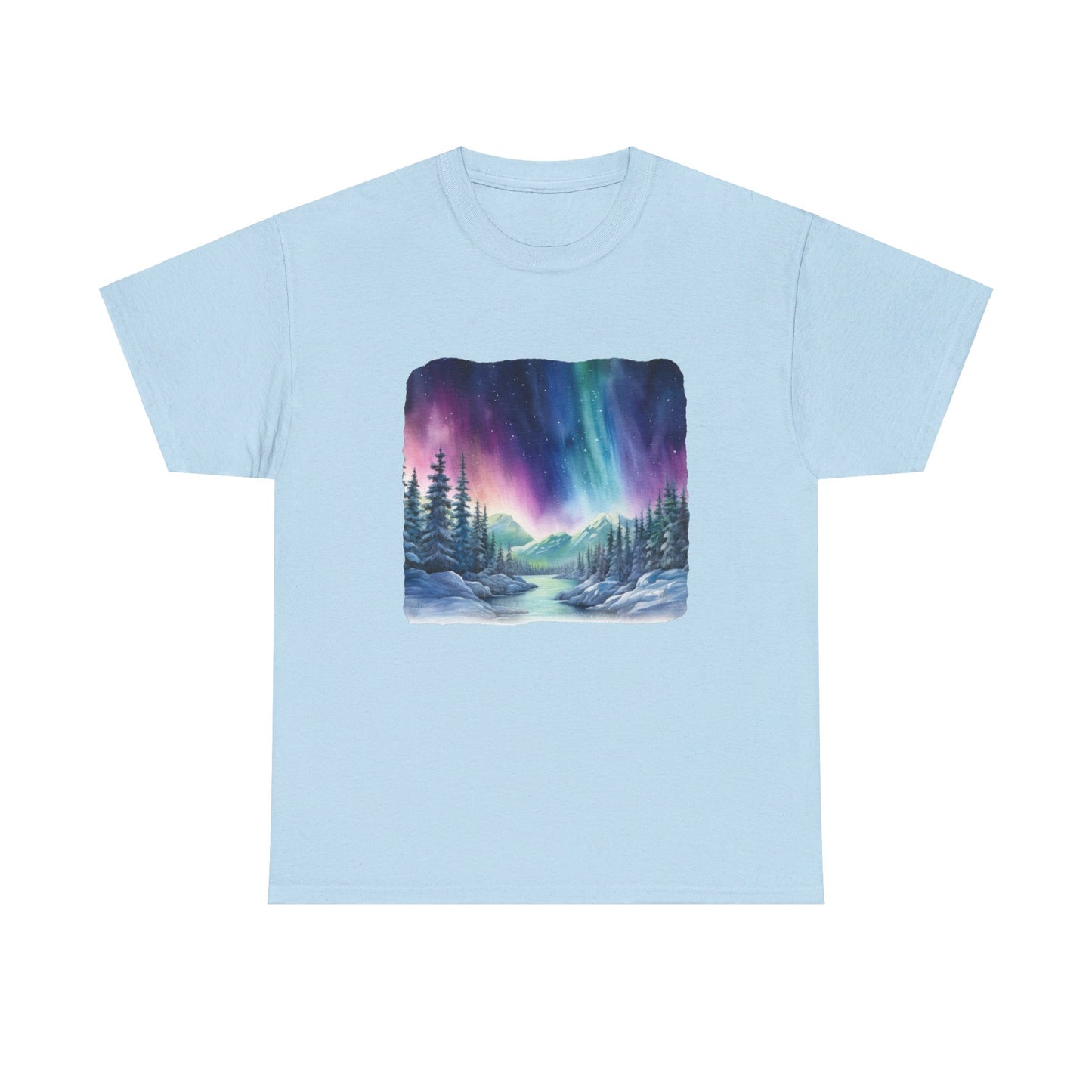 Northern Lights Watercolor  - T-Shirt