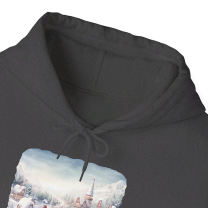 Snowy Christmas Village - Hooded Sweatshirt