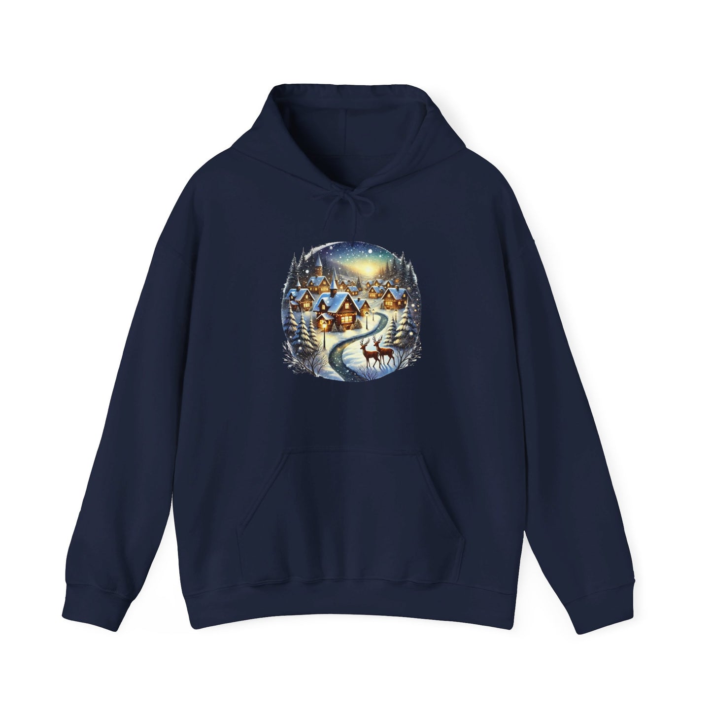 Christmas Snow House - Hooded Sweatshirt