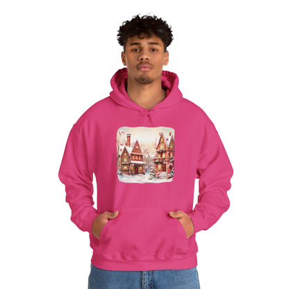 Snowy Christmas Village 11 - Hooded Sweatshirt