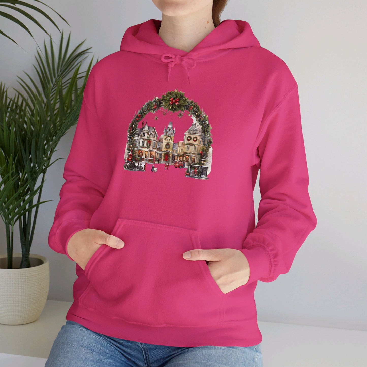 Village Christmas Eve - Hooded Sweatshirt