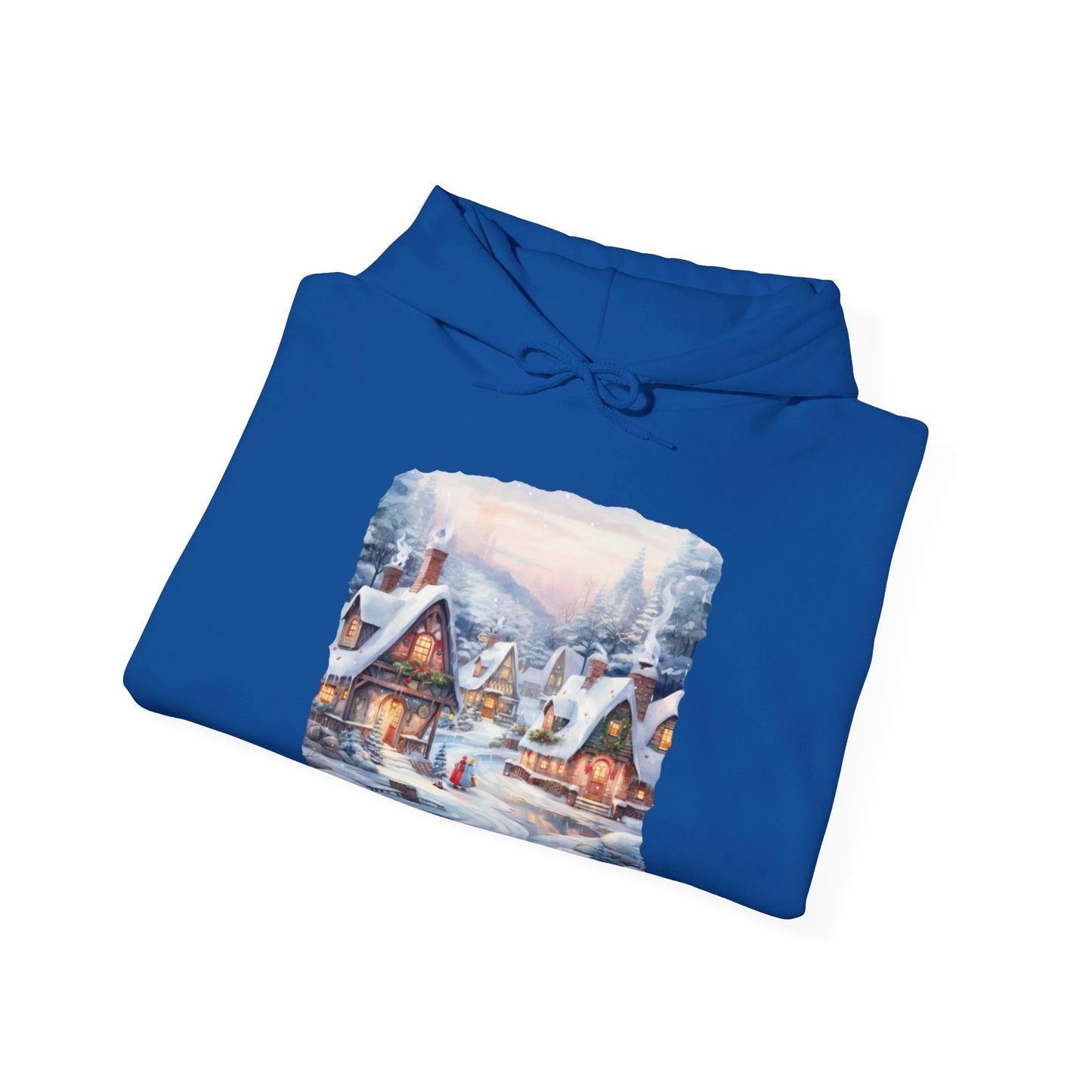 Snowy Christmas Village 6 - Hooded Sweatshirt