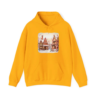 Snowy Christmas Village 11 - Hooded Sweatshirt