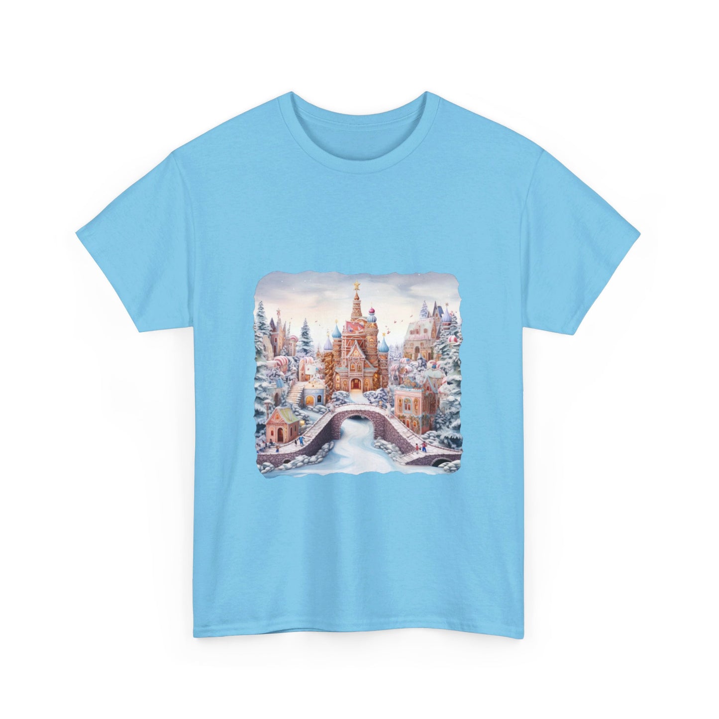 Snowy Christmas Village 10 - T-Shirt