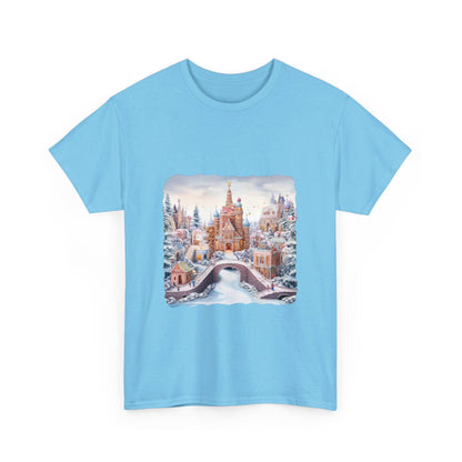 Snowy Christmas Village 10 - T-Shirt