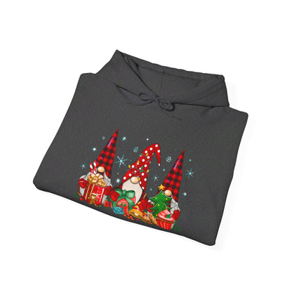 Christmas Gnome Trio - Hooded Sweatshirt