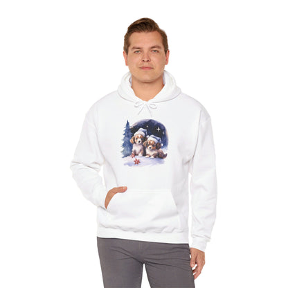 Snowy Christmas Dogs - Hooded Sweatshirt