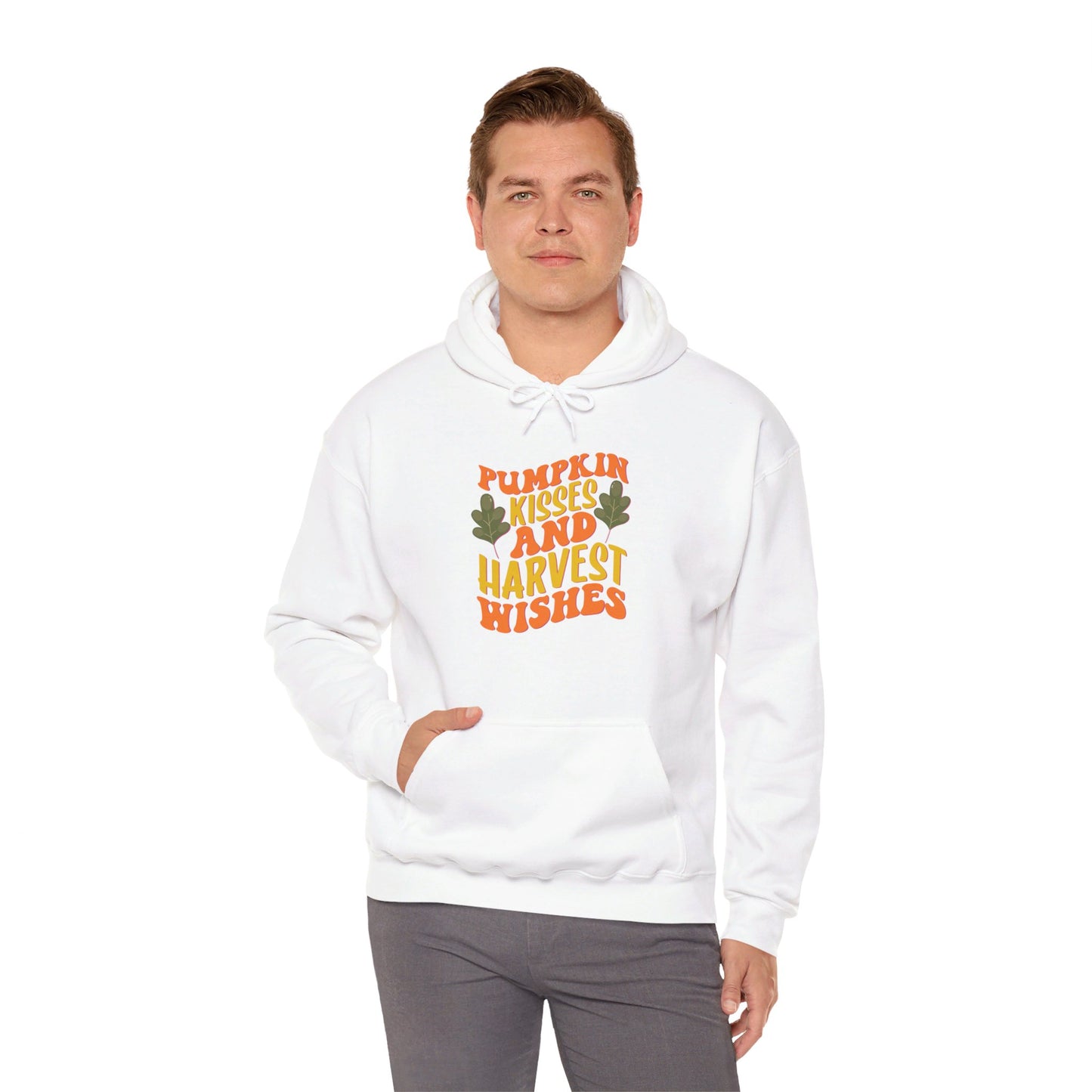 Kisses of Pumpkin, Wishes for Harvest - Hooded Sweatshirt