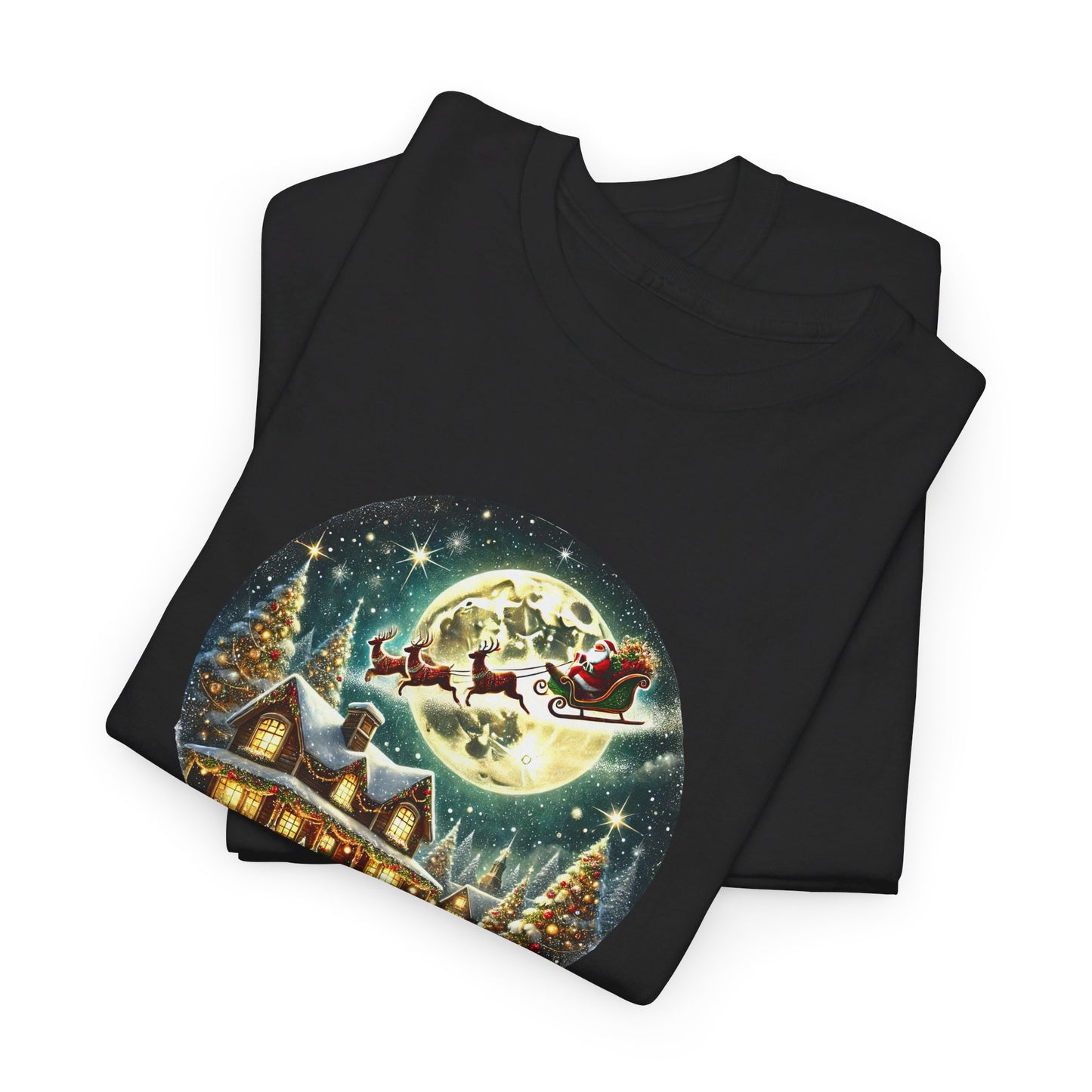 Festive Santa Christmas Village - T-Shirt