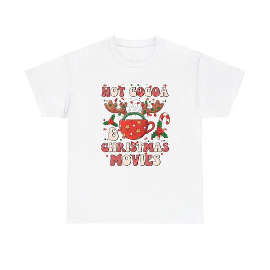 Hot Cocoa & Christmas Movies Design - T-Shirt