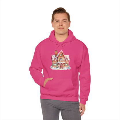 Snowy Christmas Village 14 - Hooded Sweatshirt