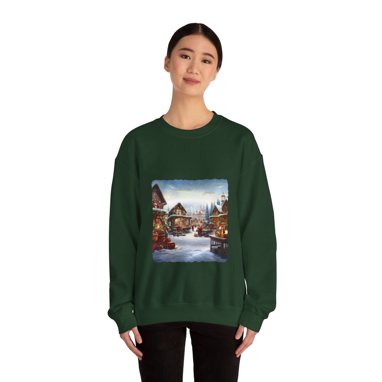 Snowy Christmas Village North Pole - Sweatshirt