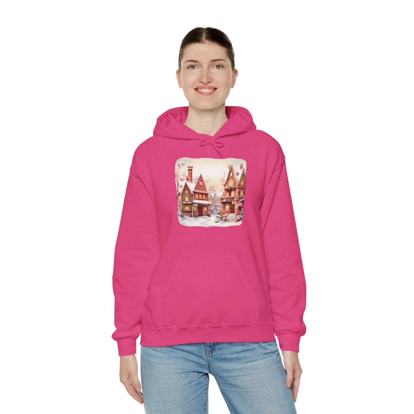 Snowy Christmas Village 11 - Hooded Sweatshirt