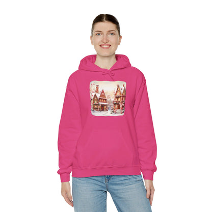 Snowy Christmas Village 11 - Hooded Sweatshirt