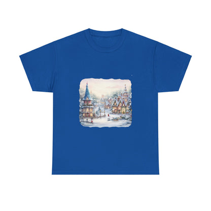 Snowy Christmas Village 2 - T-Shirt