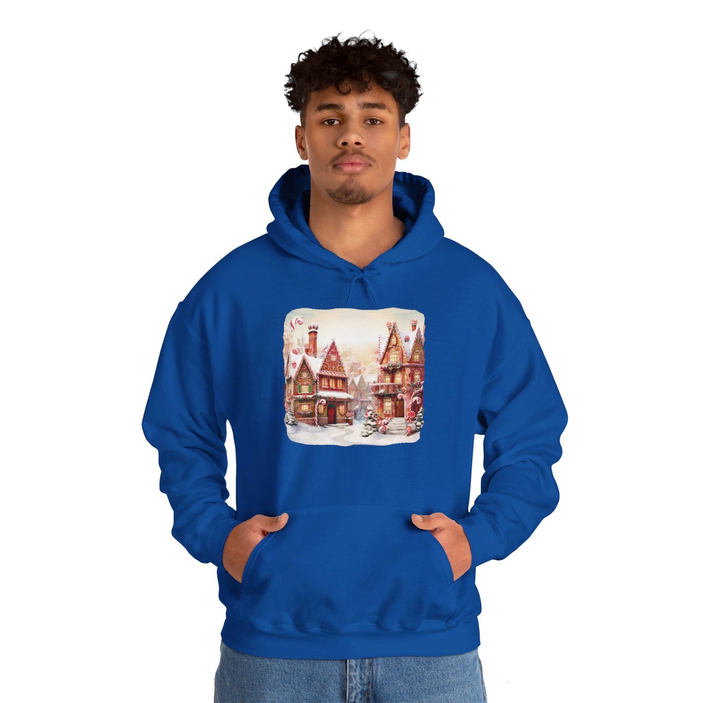 Snowy Christmas Village 11 - Hooded Sweatshirt