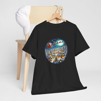 Santa's Snowy Flight - T-Shirt