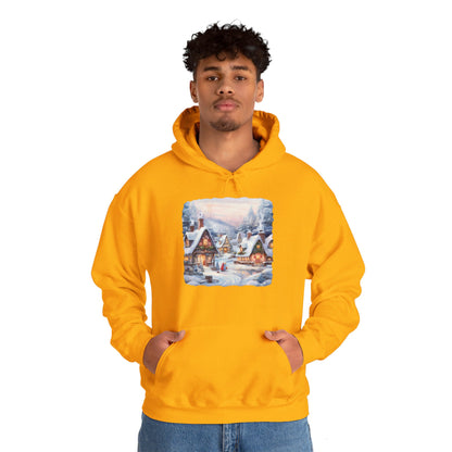 Snowy Christmas Village 6 - Hooded Sweatshirt