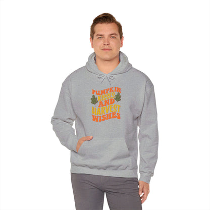 Kisses of Pumpkin, Wishes for Harvest - Hooded Sweatshirt