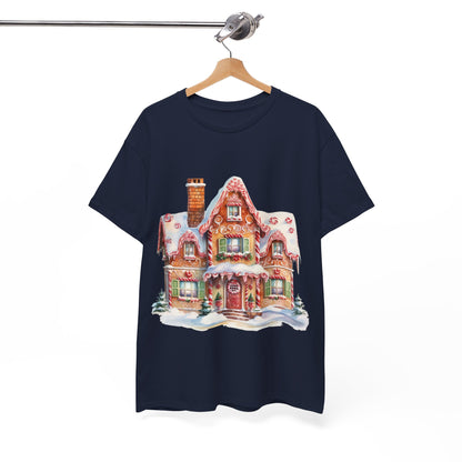 Christmas Snowy Village-14-T-Shirt