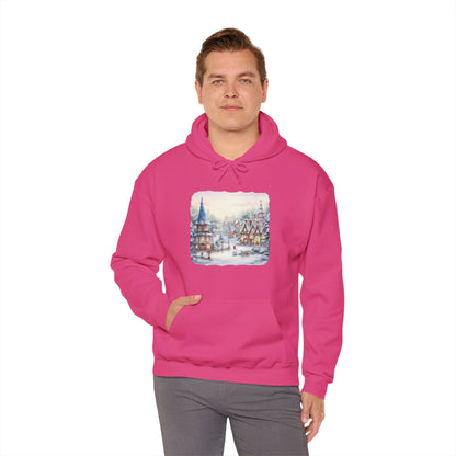 Snowy Christmas Village 2 - Hooded Sweatshirt