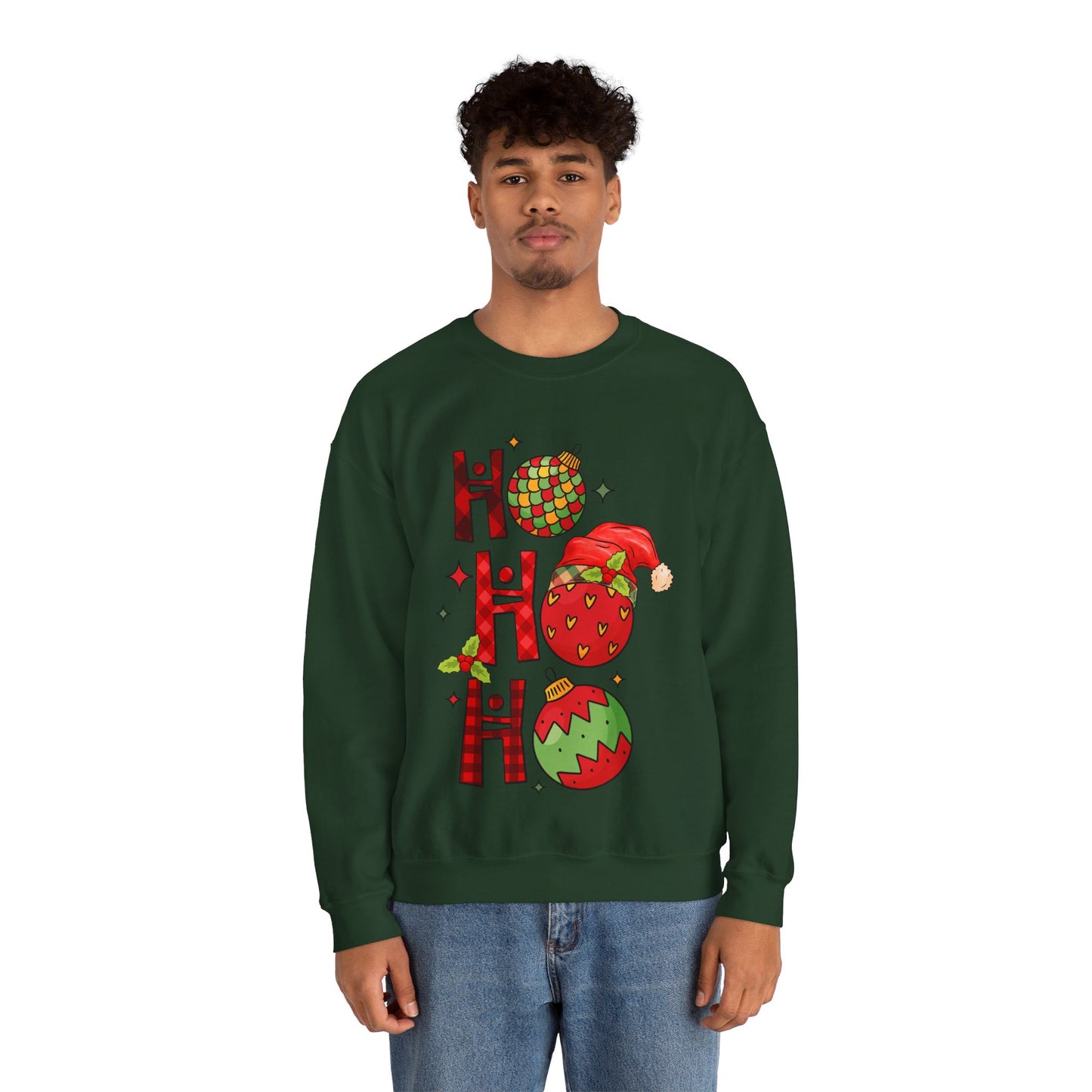 Ho Ho Ho - Christmas Light - Crewneck Sweatshirt