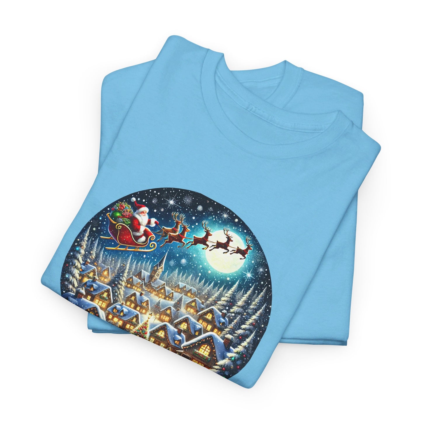 Santa's Snowy Flight - T-Shirt