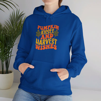 Kisses of Pumpkin, Wishes for Harvest - Hooded Sweatshirt