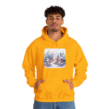 Snowy Christmas Village 4 - Hooded Sweatshirt