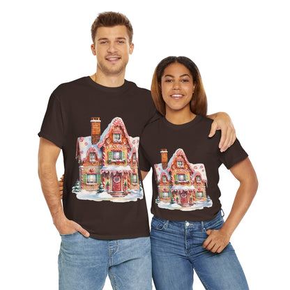 Christmas Snowy Village-14-T-Shirt