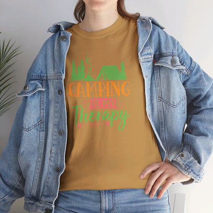 Camping Is My Therapy - T-Shirt