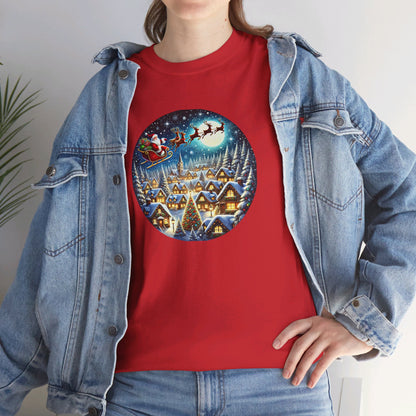 Santa's Snowy Flight - T-Shirt