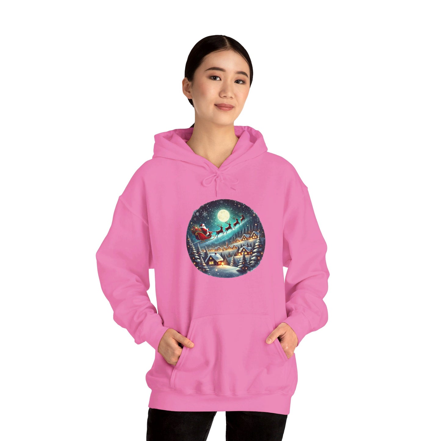 Moonlit Santa Ride - Hooded Sweatshirt